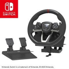 HORI Racing Wheel Pro Deluxe - Ultimate Rat og Pedalsæt til Nintendo Switch | Uovertruffen Kørselserfaring!